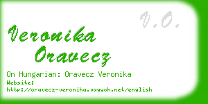 veronika oravecz business card